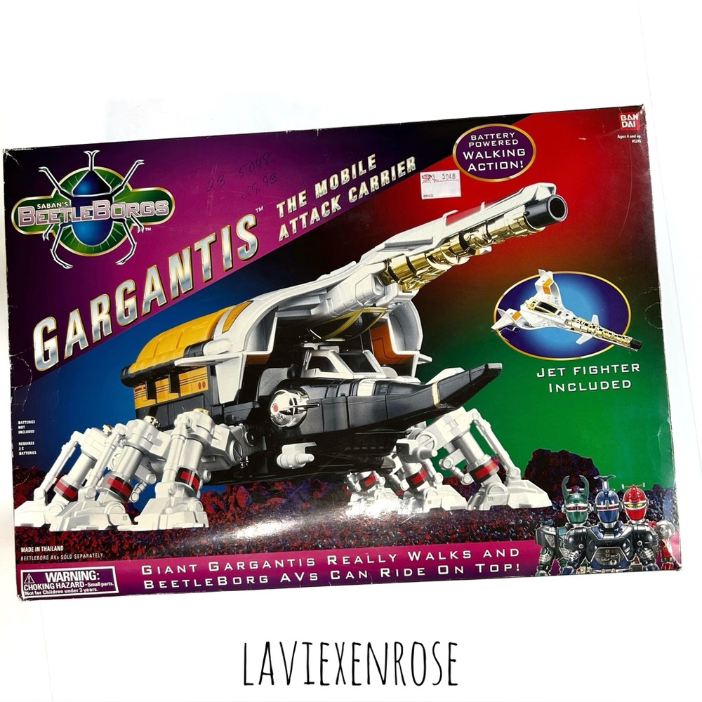 🆕 1995 Bandai Beetleborgs Gargantis Mobile Attack Carrier